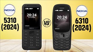 Nokia 5310 2024 Vs Nokia 6310 2024 Button Mobile [upl. by Boorer164]