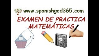 Examen de practica MATEMÁTICAS GED en español [upl. by Surad966]