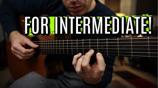 Melancholic Fingerstyle Melody For Intermediate Guitar Players [upl. by Betty]