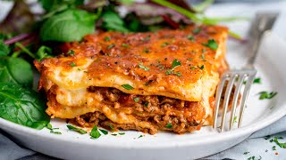 Easy Homemade Lasagne Recipe  Perfect Family Comfort Food [upl. by Dianna]