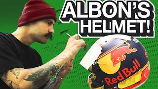 How F1 Helmets Are Painted [upl. by Ahtekahs]