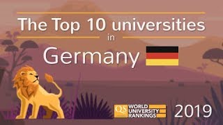 Meet Germanys Top 10 Universities 2019 [upl. by Alliber95]