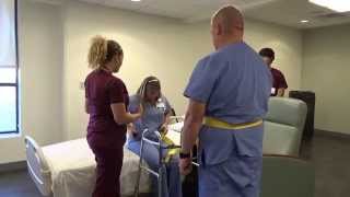 Physical Therapy Transfer Training  How To Transfer From Wheelchair To Bed [upl. by Ridgley]