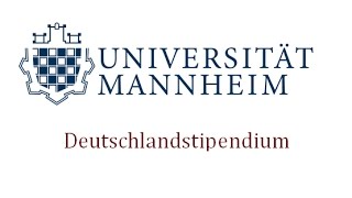 Deutschlandstipendium Universität Mannheim [upl. by Vassily]