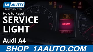 How to Reset Service Light 0409 Audi A4 [upl. by Vallery]