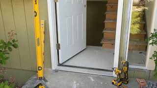 Jeld Wen Front Door Installation  Really crappy products and craftsmanship PART 1 [upl. by Adnorat]