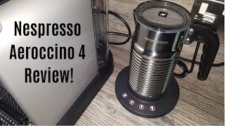 Nespresso Aeroccino 4 Milk Frother Review  Worth upgrading from the Aeroccino 3 [upl. by Atnauqahs]