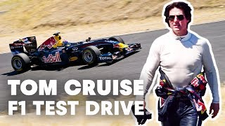 Tom Cruise test drives Red Bull Racing F1 car [upl. by Esinned]