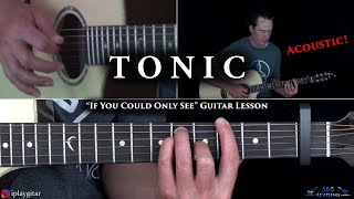 If You Could Only See Guitar Lesson Acoustic  Tonic [upl. by Olifoet]