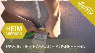 Putz ausbessern Einen Riss in der Fassade reparieren [upl. by Cissej]