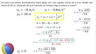 Física  Caída libre  Ejemplo 2 [upl. by Elinet]