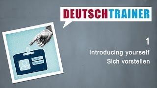 German for beginners A1A2  Deutschtrainer Introducing yourself [upl. by Hoeve]