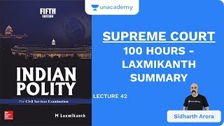 L42 Supreme Court  100 Hours  Laxmikanth Summary  UPSC CSEIAS 2020  Sidharth Arora [upl. by Terina117]