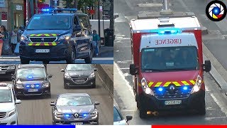 Paris Véhicules dUrgence  Pompiers SAMU Police Part 2 Paris Emergency Services responding [upl. by Chappy882]