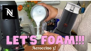 How To Foam Milk With Aeroccino 3 Make Coffee With Foam Tips amp Tricks  Easy Foamed Latte Recipe [upl. by Tisbe]