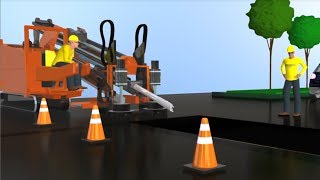 Horizontal Directional Drilling Installation Animation [upl. by Aran]