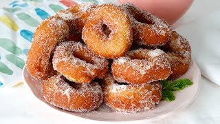 Rosquillas Fritas ⭐️ ¡Muy Esponjosas [upl. by Oeflein110]