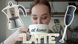 HOW TO MAKE A quotLATTEquot AT HOME moka pot  frother [upl. by Alleul426]