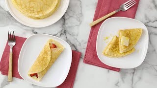 Basic Crepes Martha Stewart [upl. by Nadaha]