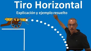 Tiro horizontal Explicación y ejemplo resuelto [upl. by Azral]