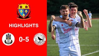 Caerleon 05 Cwmbrân Town  Gwent FA Senior cup  Quarter final highlights [upl. by Tibold]