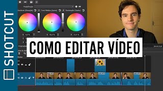 Como Editar vídeos com Editor Grátis Aula Fácil Para Iniciantes  Shotcut Parte 1 [upl. by Chu]